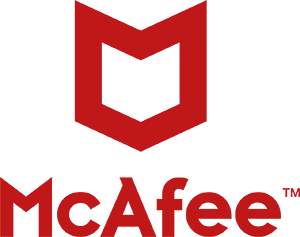 ロゴ：McAfee（マカフィー）